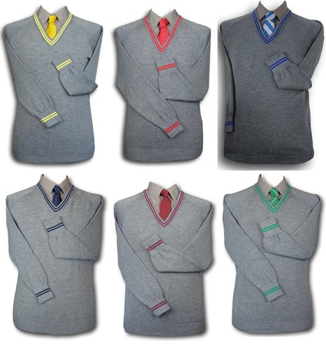 Grey woollen school - school, uniform