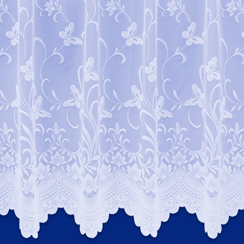 Net window curtains white - net,