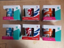 *** 6 No Official London Olympic 2012 Mugs - Brand New In Boxes ***