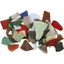 Mixed glass mosaic pieces 15