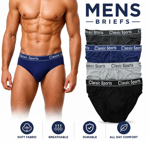 Pack mens briefs slips - of,