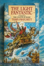*SIGNED* Terry Pratchett THE LIGHT FANTASTIC Corgi 1st Edition Paperback 1986