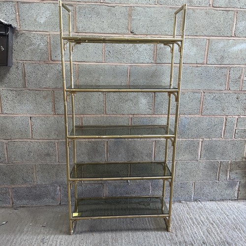 Midcentury bamboo effect - bamboo, metal