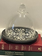 Vintage Glass Cloche Cheese Or