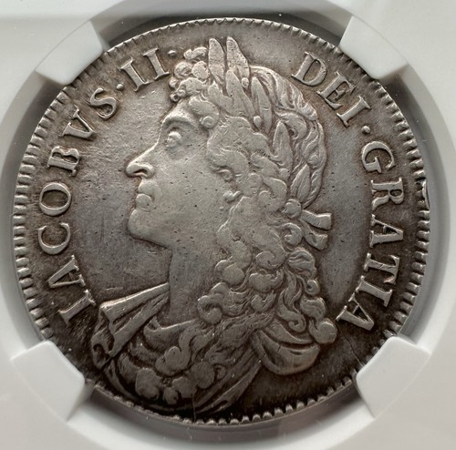 1687 crown tertio ngc au50 - 1687,