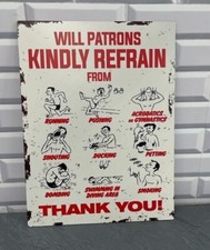 CLASSIC RETRO SWIMMING POOL RULES NOVELTY GIFT SIGN FUNNY HOT TUB SIGN