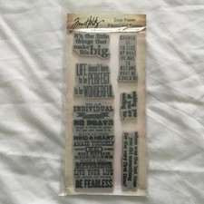 Tim Holtz Cling Stamp - Phrases 1 HC005