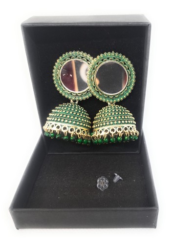 Jhumka earrings kundan - jhumka,