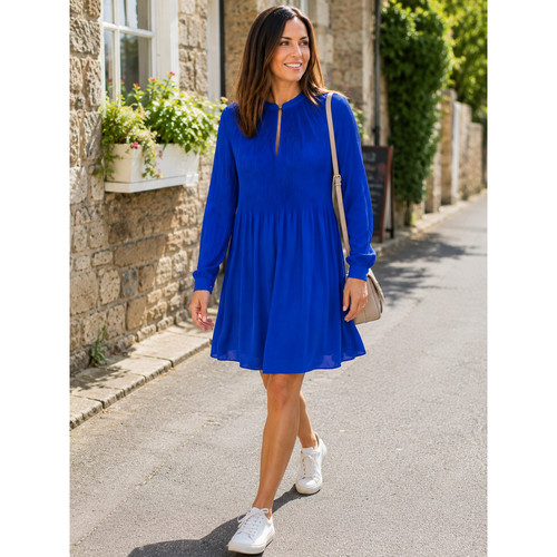 Hobbs blue pleated - hobbs, uk