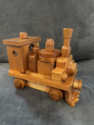 Wooden train construction toy - train,