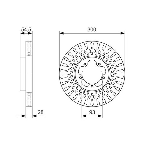 Bosch front brake - front, discs