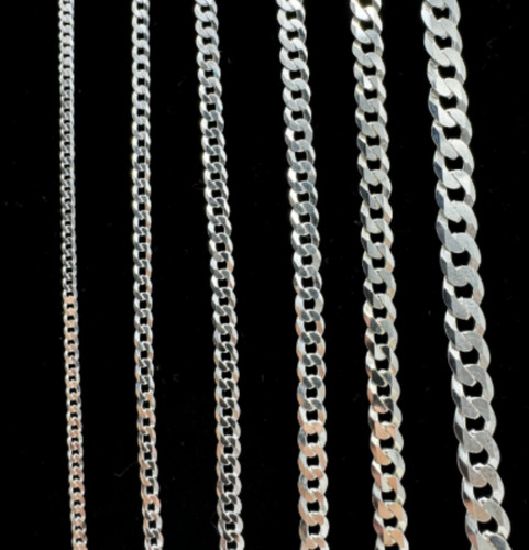 Solid 925 sterling - sterling, curb