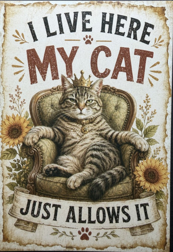 Cat attitude postcard - postcard,