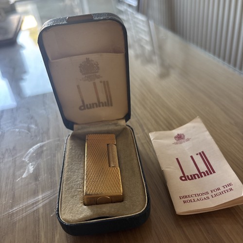 Dunhill rollagas gold plated - dunhill, gold-plated