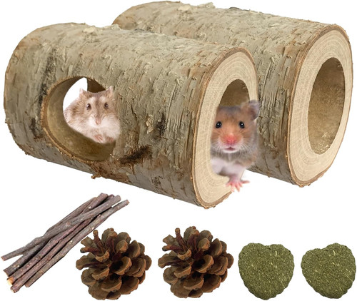 Natural wooden hamster - natural,