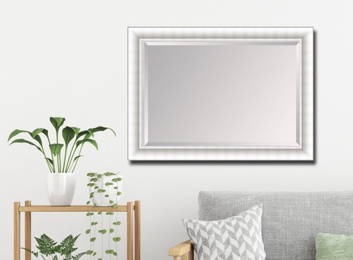 Mirror large grey shabby - grey,
