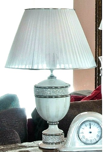 Italian majolica table lamp - italian,