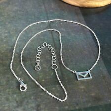 ARGENTO Sterling Silver 925 Love Letter Envelope Mail Box Pendant Chain Necklace