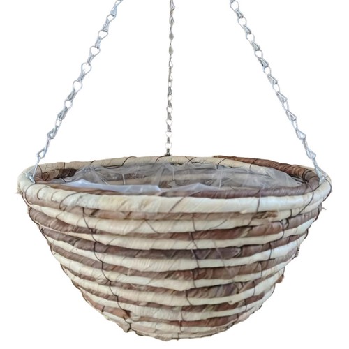 Hanging flower basketwith - 16",