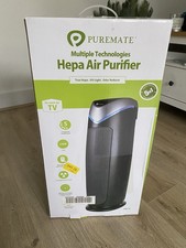 PureMate PM-510 True HEPA Air Purifier and Ioniser with UV-C Sanitizer - Black