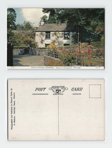 Vintage postcard dove cottage - vintage,