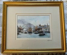 Framed Watercolour Print of