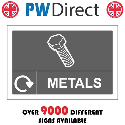Sign metals waste - sign,