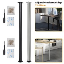 710-1100MM Adjustable Kitchen Worktop Desk Breakfast Bar Table Leg Support Feet