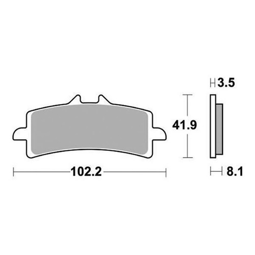 Front brake pads - brake, 841rst