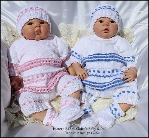 Baby reborn doll knitting - baby,