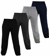 FLEECE JOGGERS TRACKSUIT BOTTOMS ELASTICATED CUFFED TROUSERS
