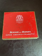 Benson and Hedges Super Virginia Cigarette Tin Vintage, Empty