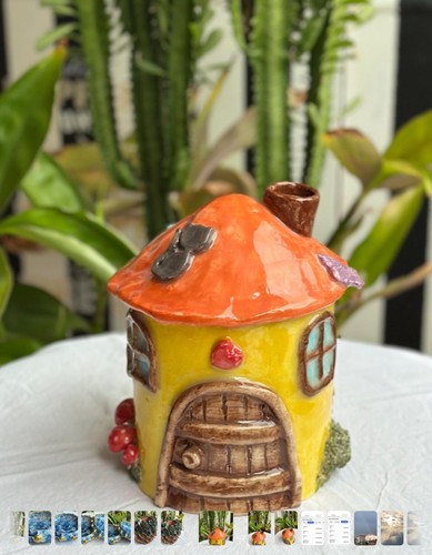 Handmade ceramic fairy tale - fairy,