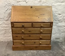 WOODEN BUREAU DESK WITH DRAWERS WRITING DESK