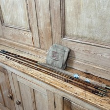 Fishing rod wooden 10ft - wooden,