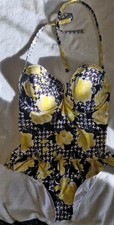 debenhams floozie swimsuit Swimming Costume Size 34E Underwired Built In Bra...