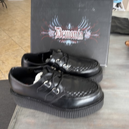 Demonia black lace - black, lace-up