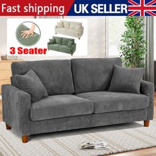 Modern 3 Seater Corduroy Sofa