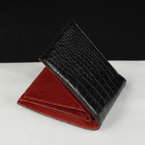 Black red crocodile ostrich - black/red, crocodile/ostrich
