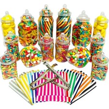 Plastic sweet jars - 14, jars,