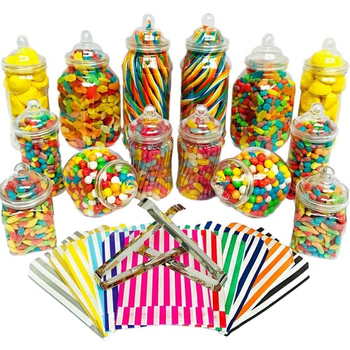 Plastic sweet jars 7 - 14,
