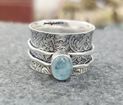 Aquamarine ring solid 925 - aquamarine,