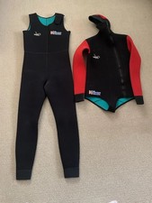 Retro Men’s Northern Diver Two Piece 5mm Neoprene Wetsuit Size XL