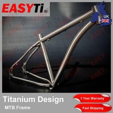 EasyTi 19"-15" Customized Gr9 Titanium MTB Frame Bend Tube Design