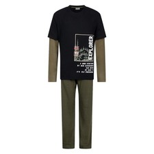 Boys Pyjamas Explorer Long Sleeve Long PJ Set Night Sleep Wear 9 to 15 Years New
