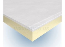 2.4m x 1.2m Plasterboard with 25mm Insulation Backing Dry Wall