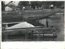 LARGE 1967 Press Photo Barge