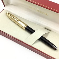 Sheaffer imperial gold electroplated cap fountain pen, 23k gold nib, Nr mint
