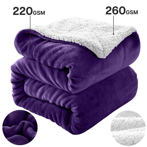 Sherpa fleece blanket - fleece, soft