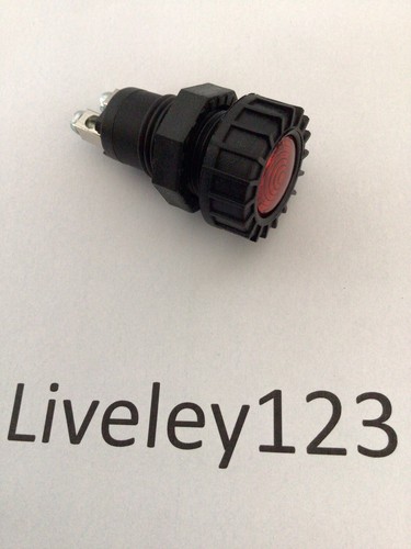 12v red large warning - 12v, light
